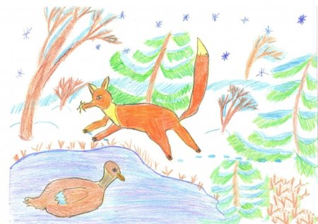 «Рисование иллюстраций к сказке д. н. Мамина-Сибиряка „серая шейка“»