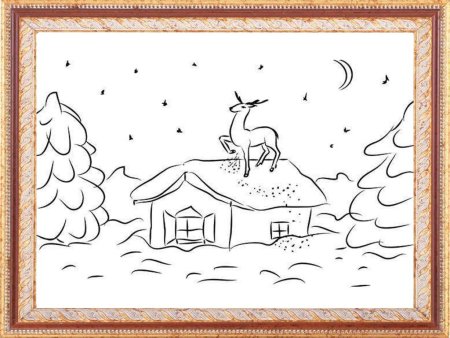 Иллюстрация к сказке серебряное копытце 4 класс карандашом