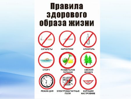 Правила здорового образа жизни