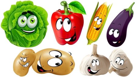 Мультяшные овощи