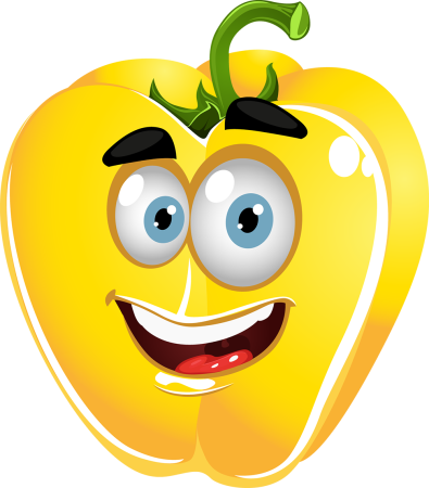 Веселые овощи и фрукты