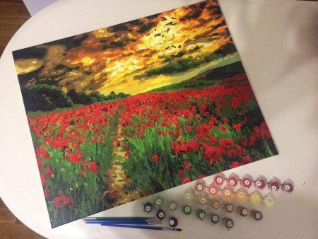 Рисунки красками по номерам