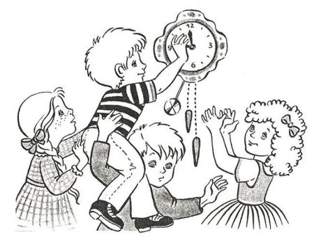 Иллюстрация к сказке о потерянном времени