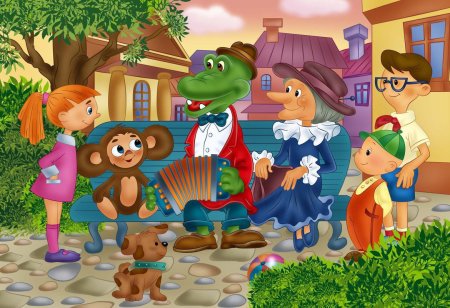 Мультик крокодил Гена и Чебурашка