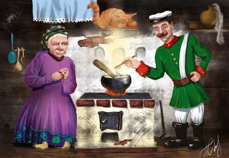 Каша из топора сказка