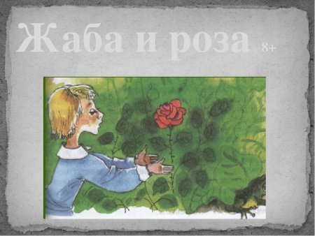 Иллюстрация к сказке о жабе и Розе