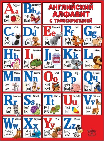 Энохейский алфавит с транскрипцией