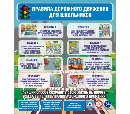 Правила ПДД для школьников