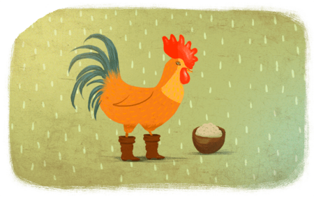 Петушок и бобовое зернышко сказка