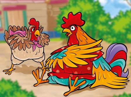 Курочка и бобовое зернышко