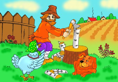 Петушок и бобовое зернышко сказка