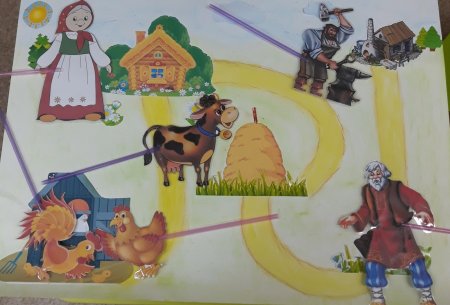 Герои сказки петушок и бобовое зернышко