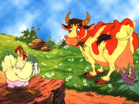 Петушок и бобовое зернышко сказка