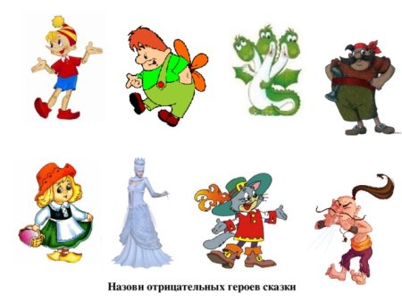 Добрые и злые герои сказок