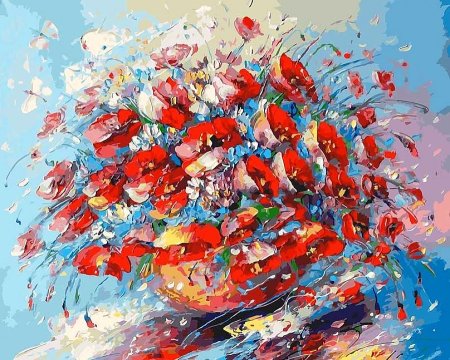 Живопись акрилом на холсте