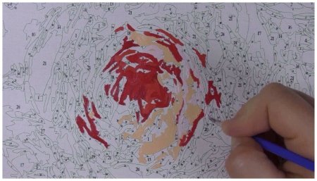 Картина по номерам техника рисования