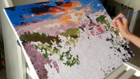 Картина которую надо раскрашивать по номерам