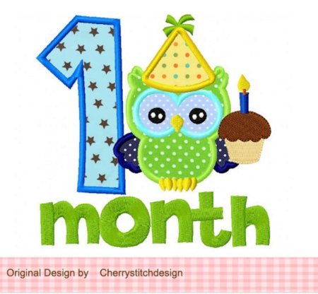 Открытка 1 месяц мальчику