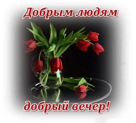 Добрый вечер хорошему человеку