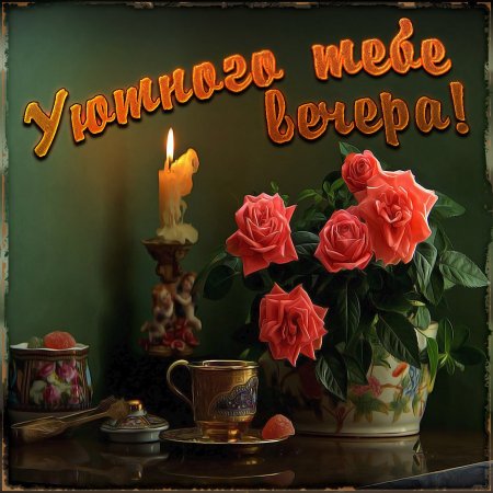 Открытки добрый вечер
