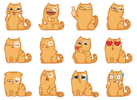 Стикер "котик"