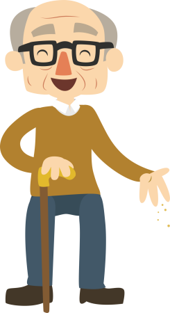 Старичок мультяшный