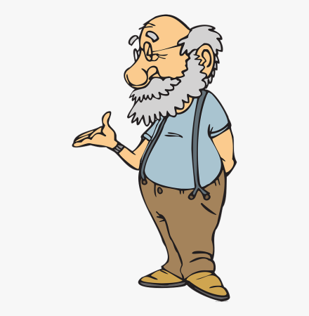 Старичок мультяшный