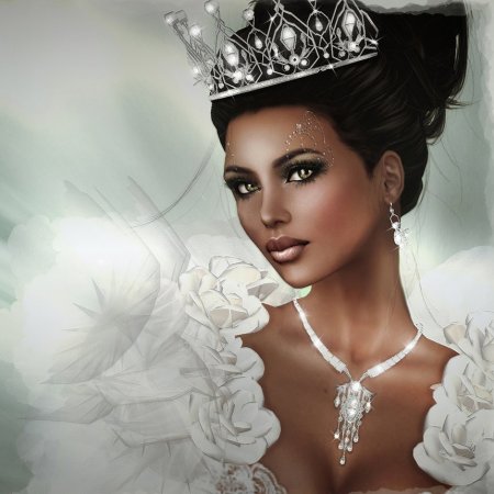 Красивая девушка в короне