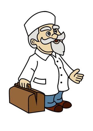 Рисунок Айболита для детей