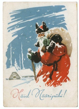 Новогодние открытки 1958 года
