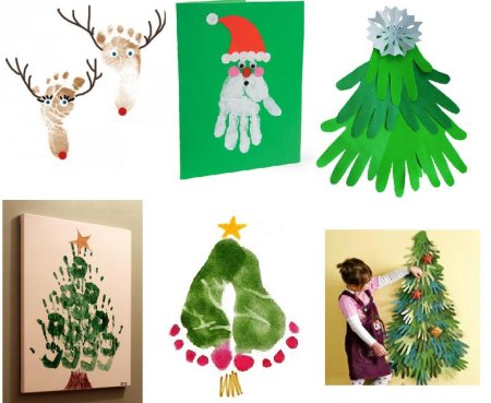 Новогодние открытки поделки для детей