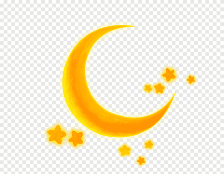 Месяц для детей на прозрачном фоне