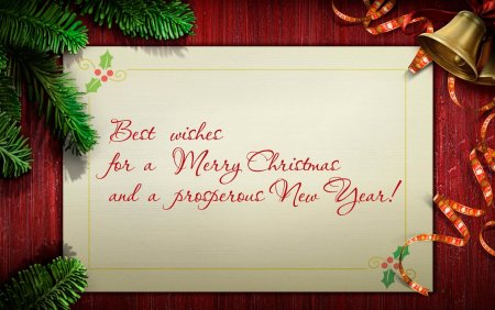 Новогодние открытки с иностранными словами