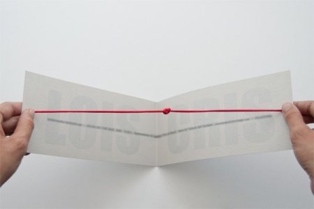 Открытка с ниткой внутри