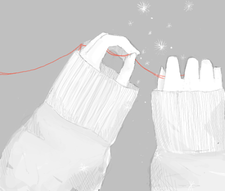 Красная нить судьбы Эстетика