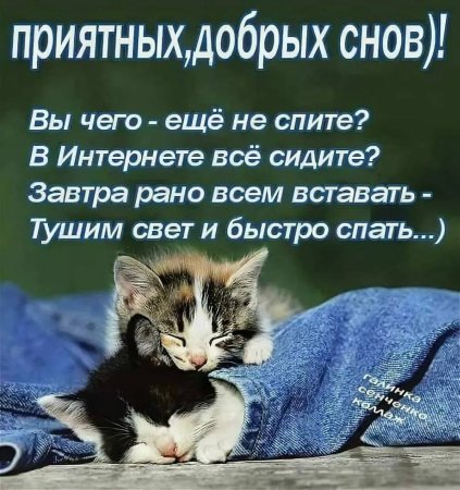 Пожелания спокойной ночи
