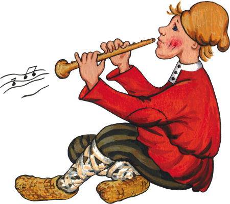 Скоморох с дудочкой