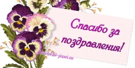 Благодарю за поздравления
