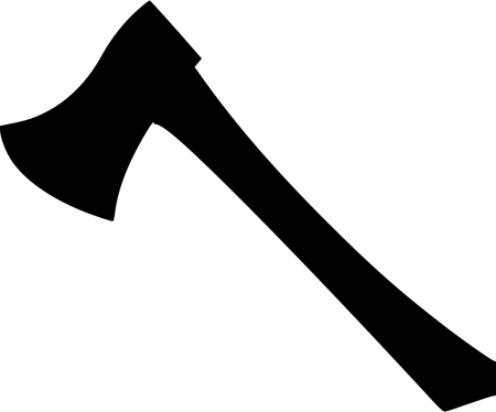 Топор силуэт