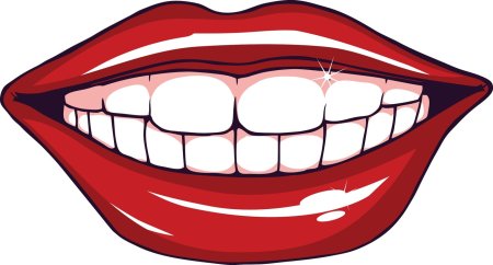Губы улыбка без зубов
