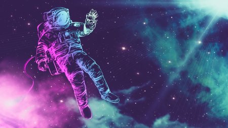 Космонавт неон