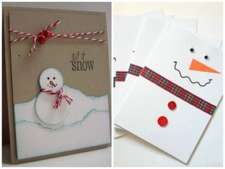 Открытки на НГ своими руками