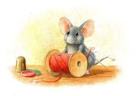 Мышка рукодельница