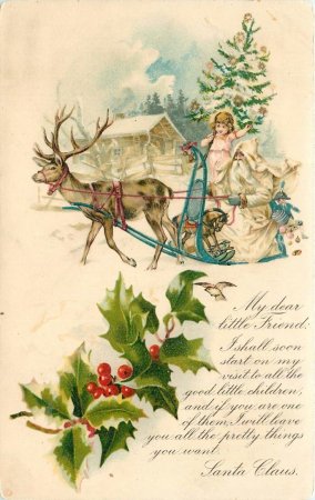 Открытки с Рождеством Христовым старинные