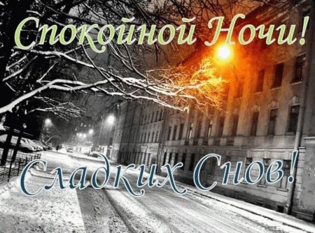 Спокойной ночи зимой
