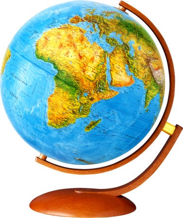 Глобус на прозрачном фоне