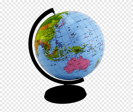 Глобус на прозрачном фоне