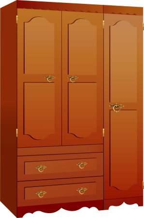 Шкаф на прозрачном фоне
