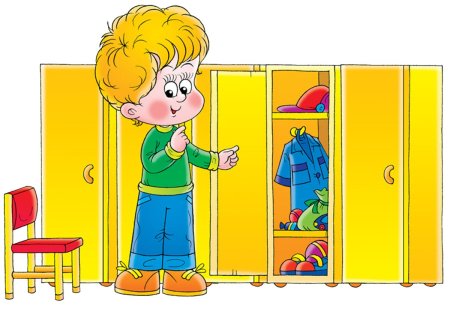 Шкафчик ребенка в детском саду