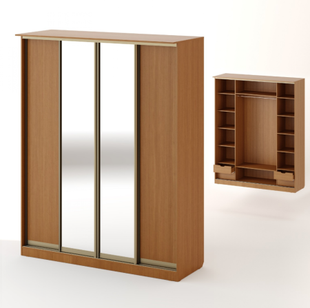 Шкаф купе Боярд 4-х створчатый